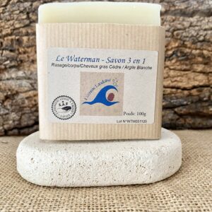 Savon de rasage solide  "𝓦𝓪𝓽𝓮𝓻𝓶𝓪𝓷" Cèdre/Argile