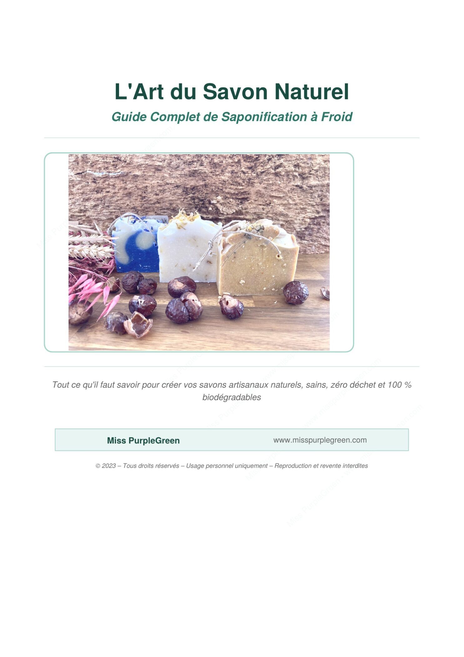 L'Art du Savon Naturel – Guide Complet de Saponification à Froid